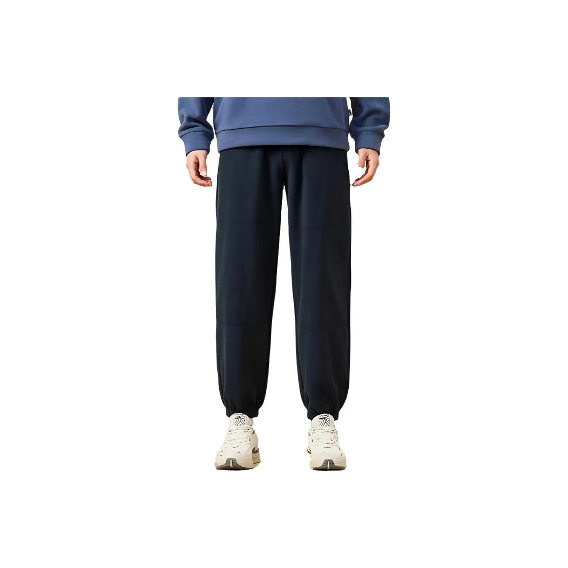 QIAODAN Sports Life Collection Knitted Sweatpants Men's Nova Blue