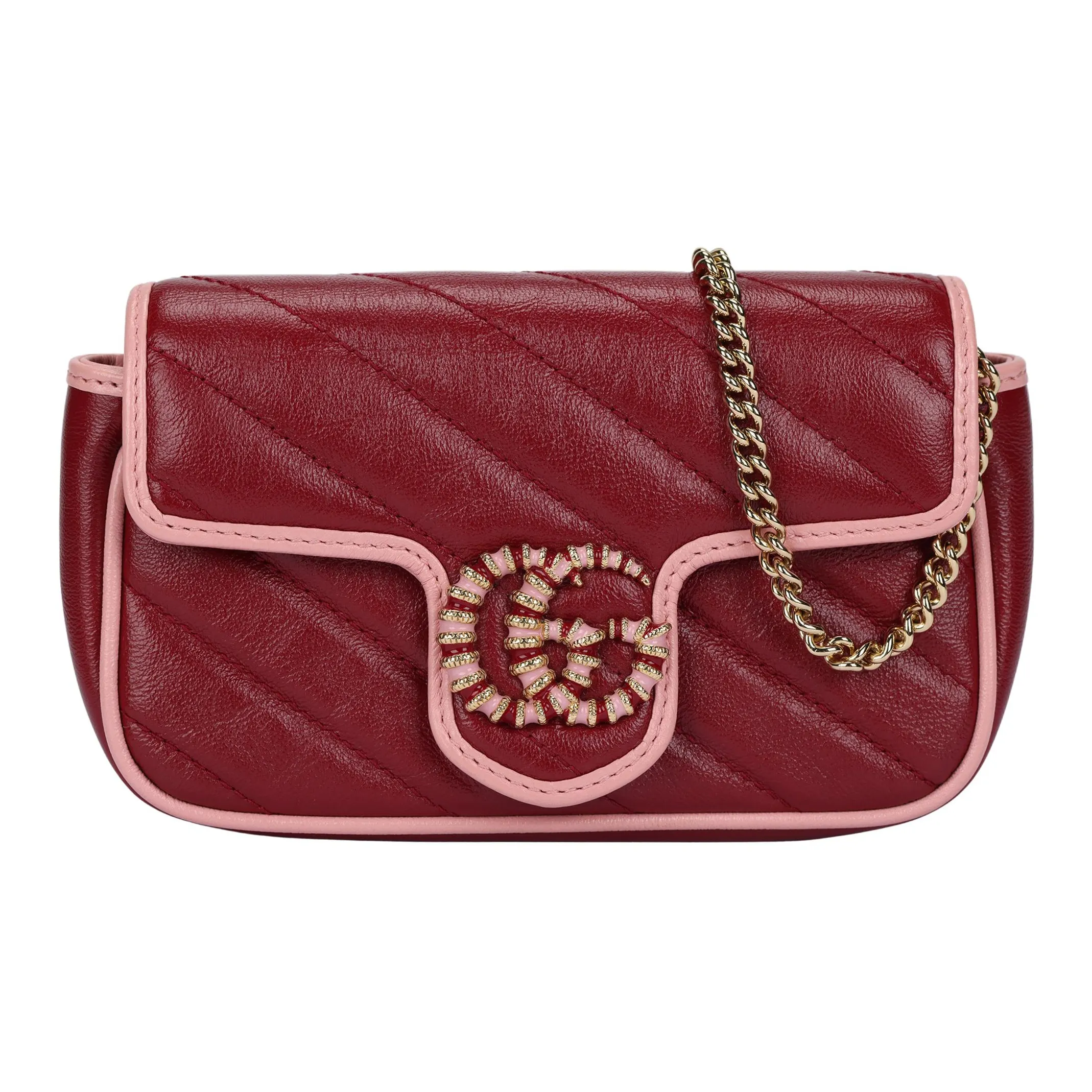GUCCI GG Marmont Leather Shoulder Bag, Crossbody Bag Mini Women's