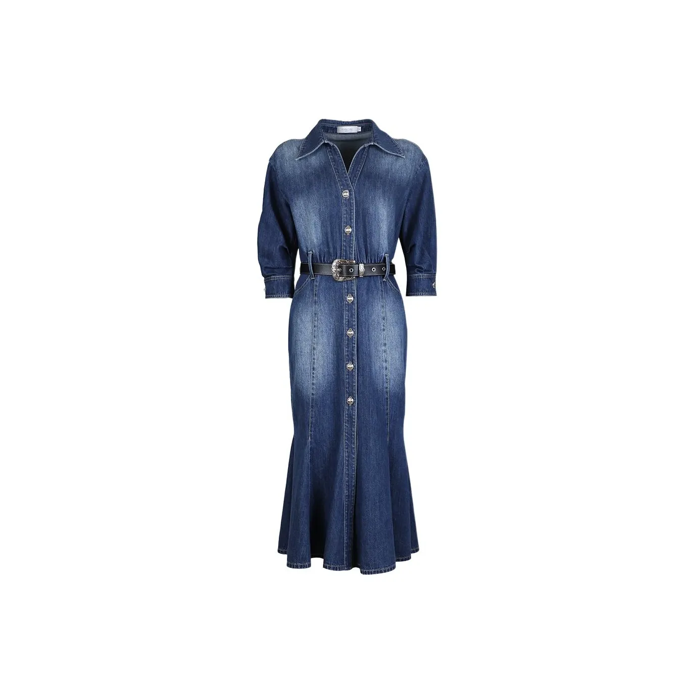 Anmani Длинное платье с длинными рукавами женское