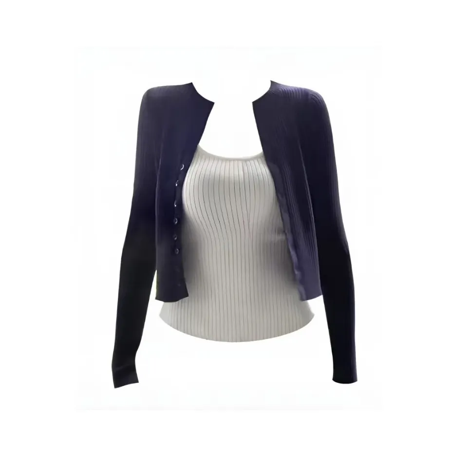 EMDPN Кардиган и Топ на бретелях Женские Повседневные Костюмы