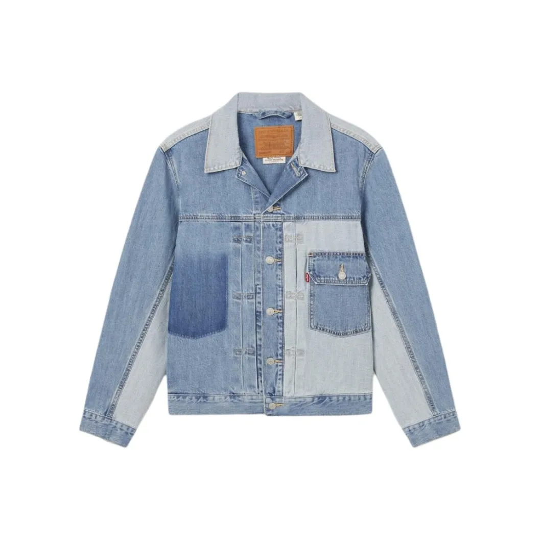 Levis Морской Синий Мужские Джинсовые Куртки