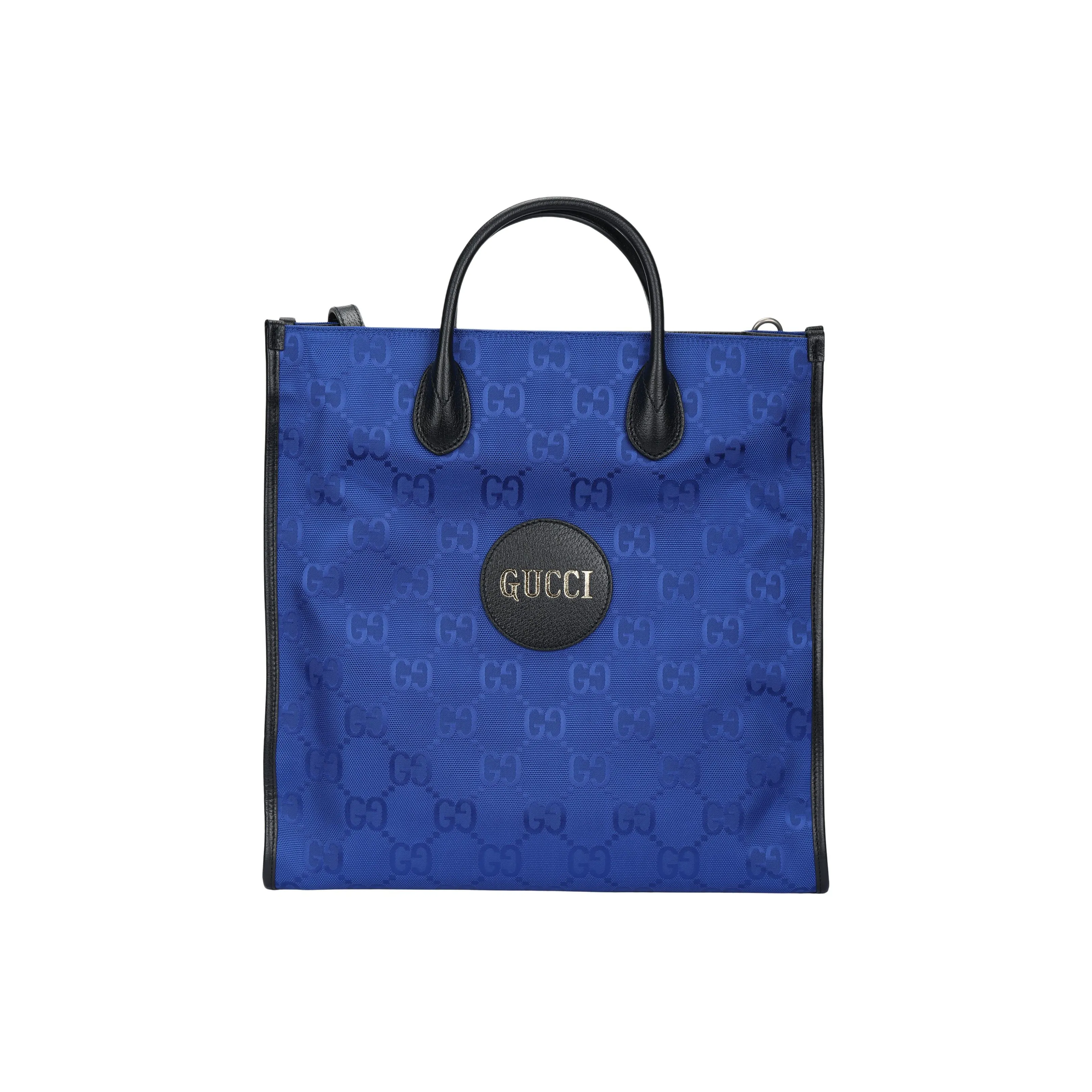 GUCCI Off The Grid Nylon Fabric Tote Bag, Shopping Bag, Handbag Unisex Blue