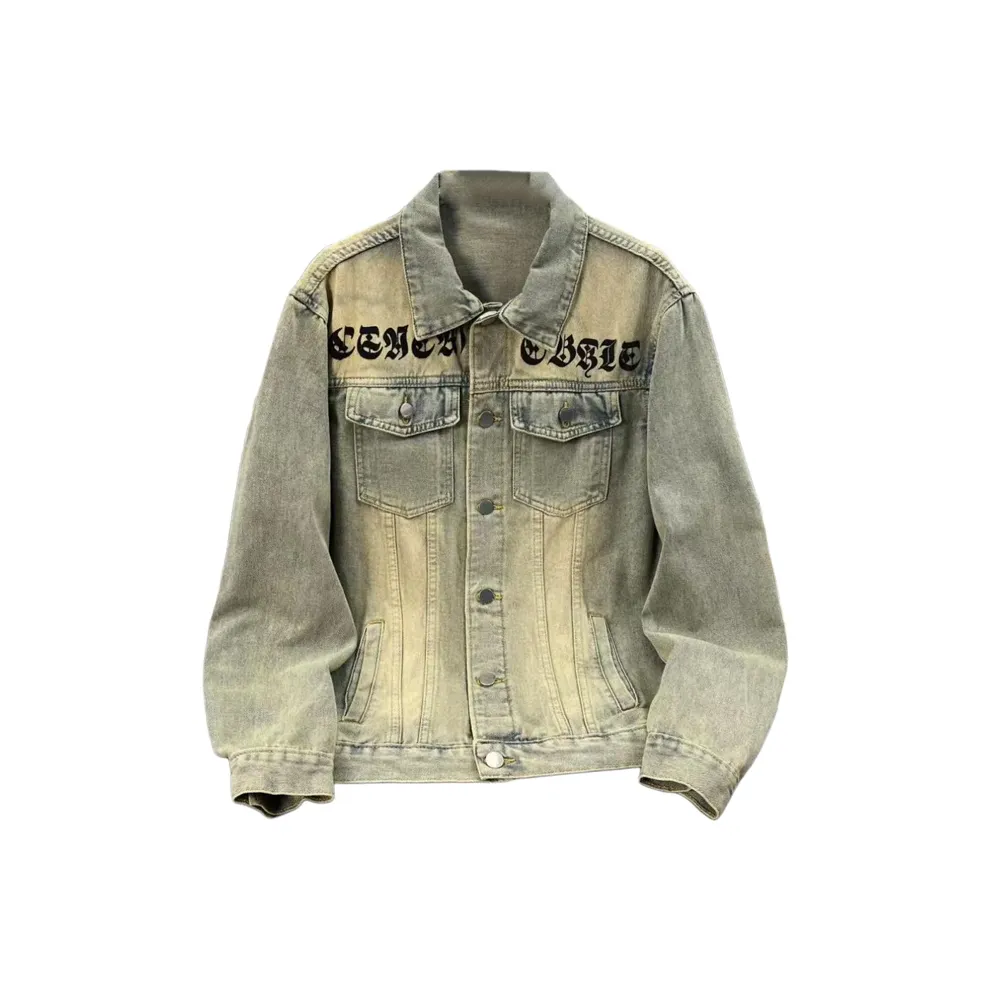 MARTHENAUT Желтый Грязь Унисекс Джинсовые Куртки