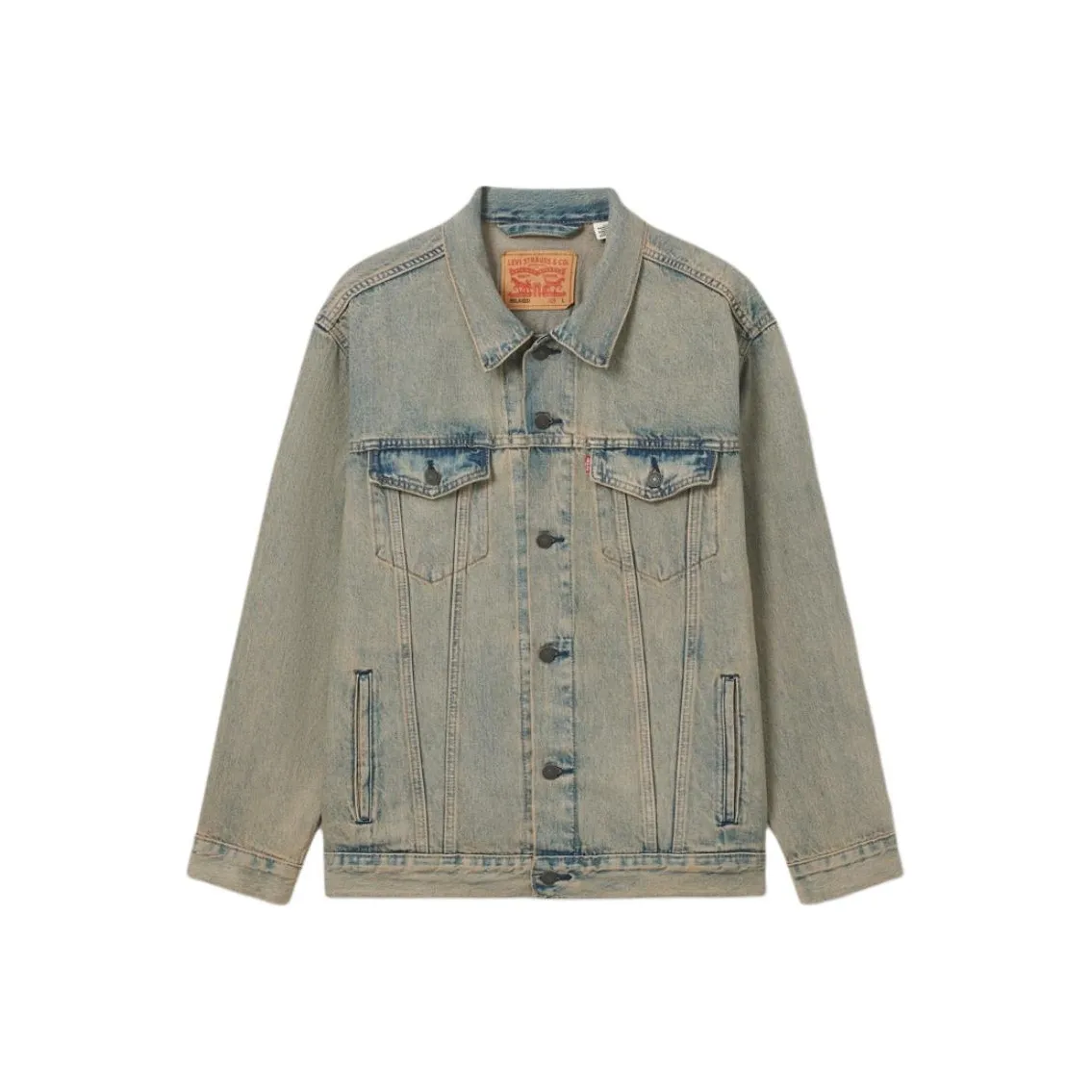 Levis Дымчатый Синий Мужской Джинсовый Куртки