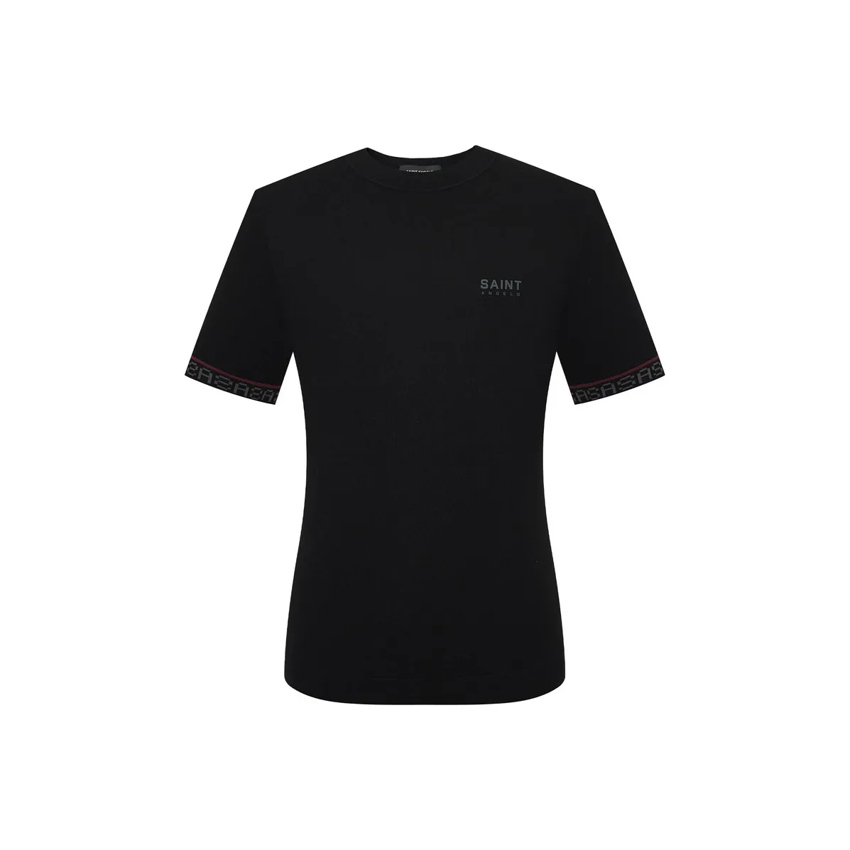 SAINT ANGELO Черное Унисекс Поло