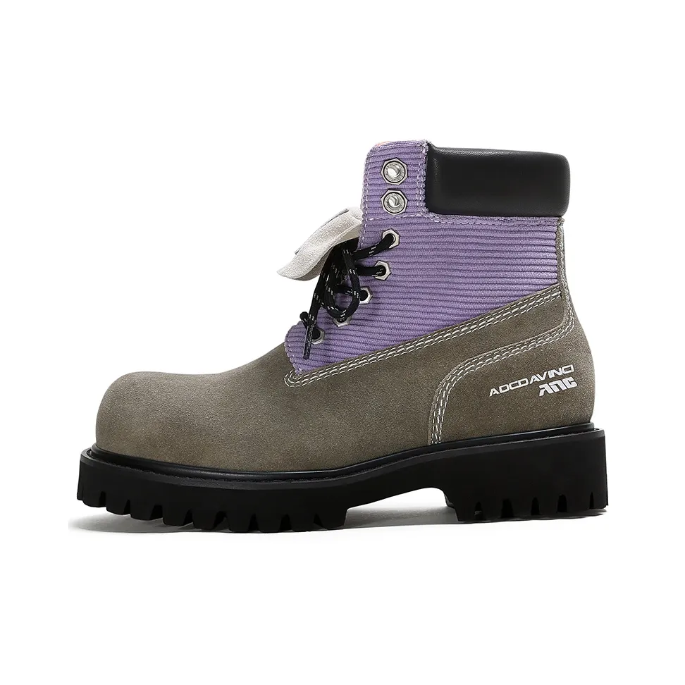 ADCDAVINCI Stardust Series Короткий Мартин Boot Унисекс Фиолетовый Коричневый Флис С подкладкой Базовый