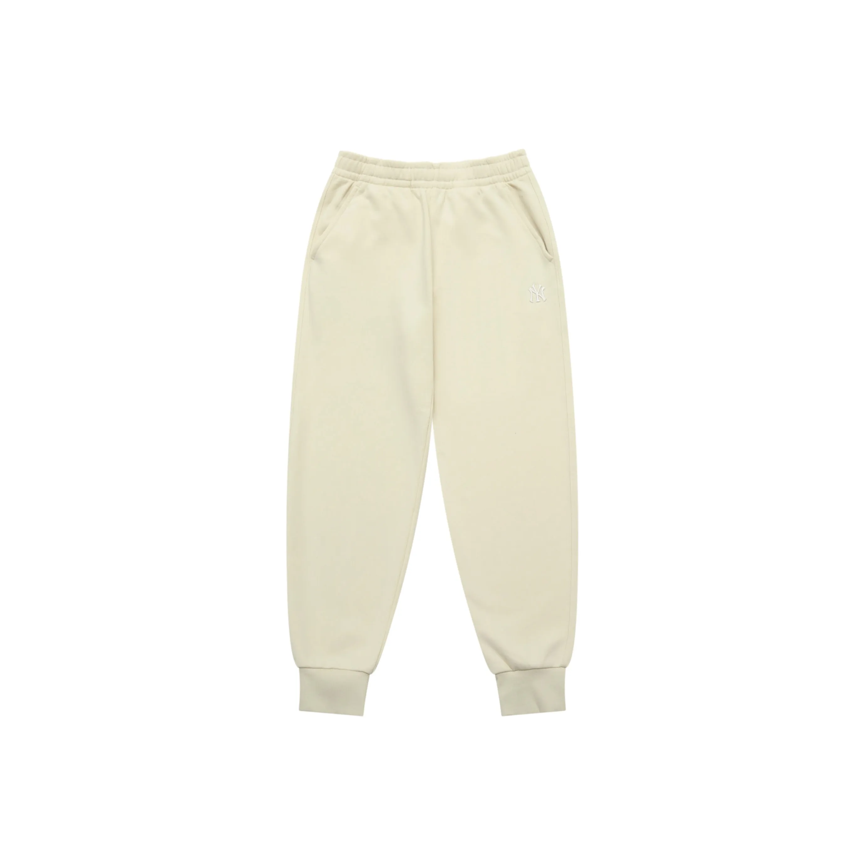 MLB New York Yankees Basic Collection 25FW Вязаные Тренировочные Штаны Унисекс Deep Айвори