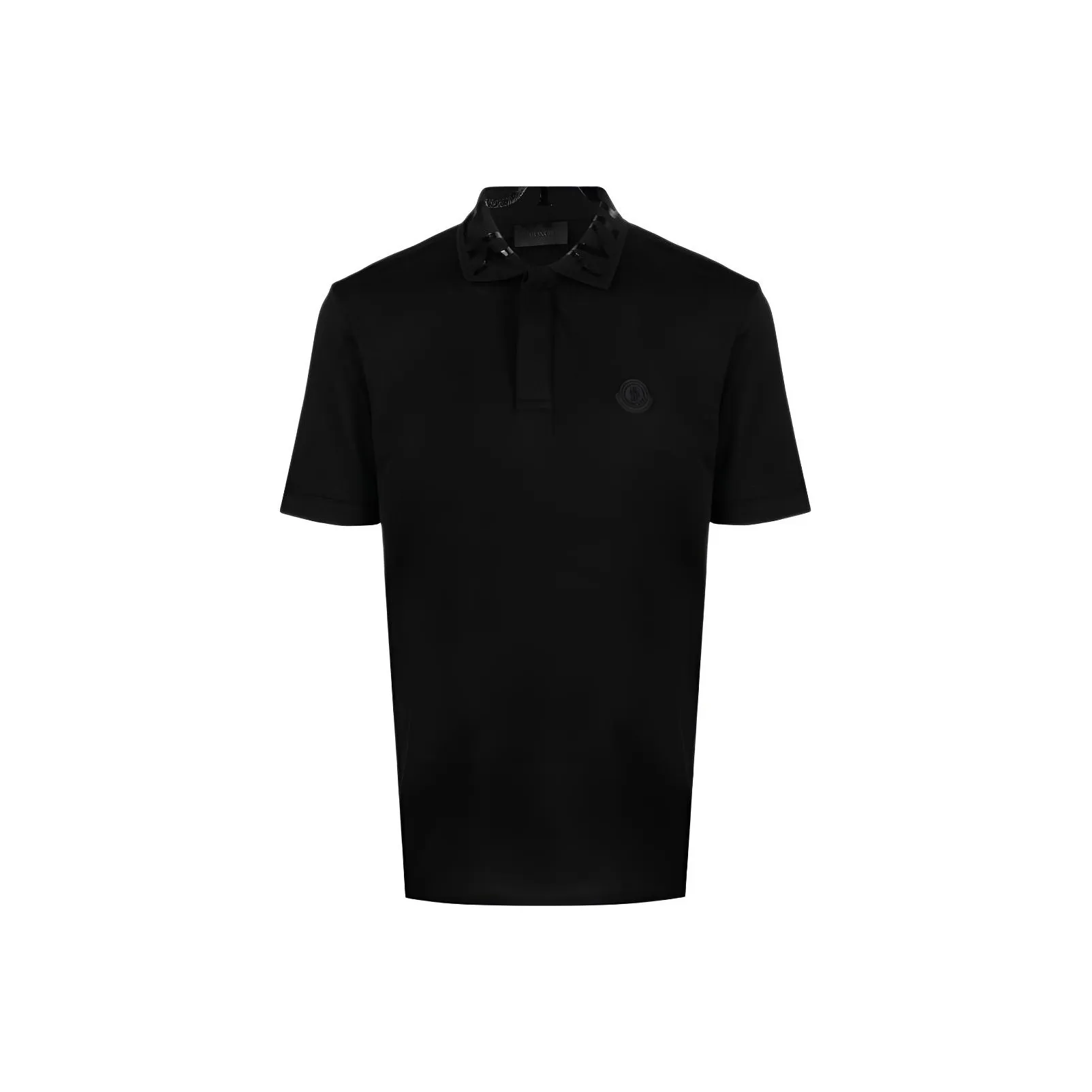 Moncler Men Concealed Placket Polo Black