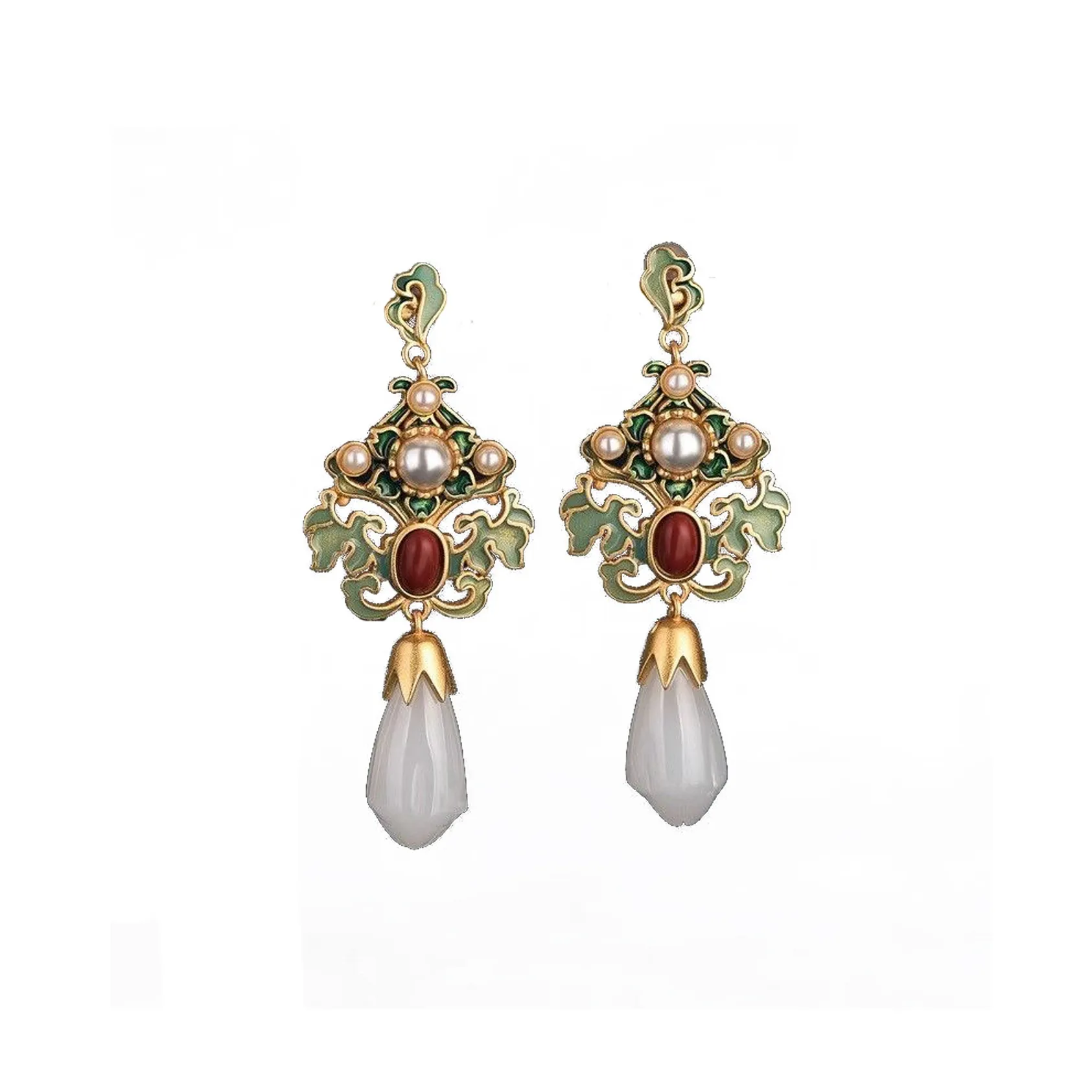 Серьги из меди и сплава LANYAO, женские