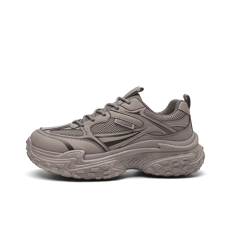 DoraemonA Низкий топ толстая подошва кроссовки мужские