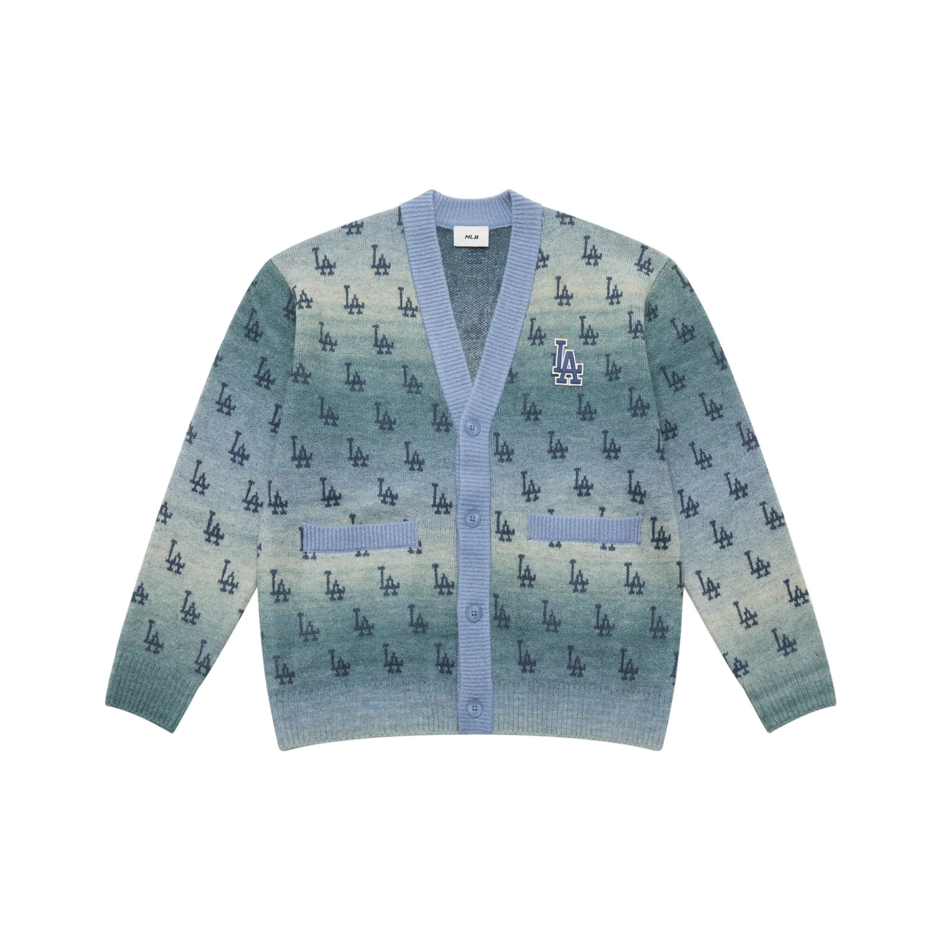 MLB MONOGRAM Коллекция Los Angeles Dodgers 25FW Трикотаж Унисекс Light Синий