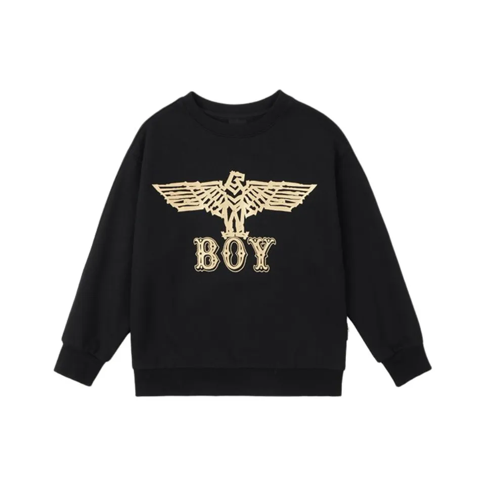 BOY JUNIOR Черный Унисекс Свитшоты