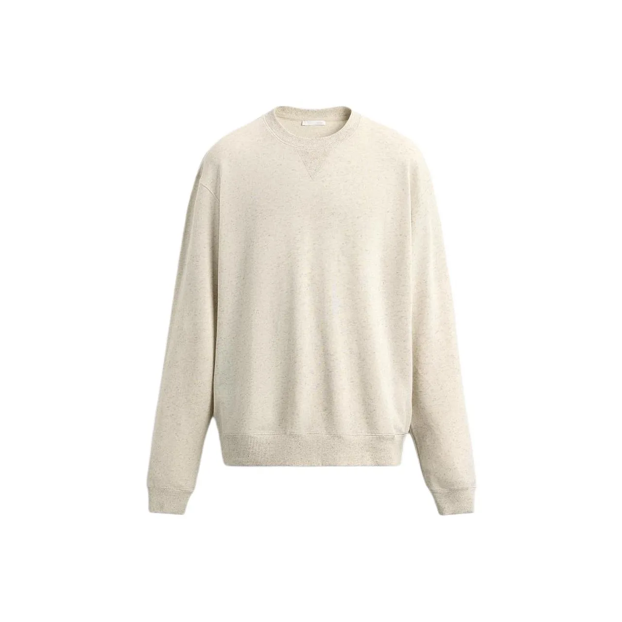 ZARA Зебра с принтом, бежевый, мужские, свитшоты