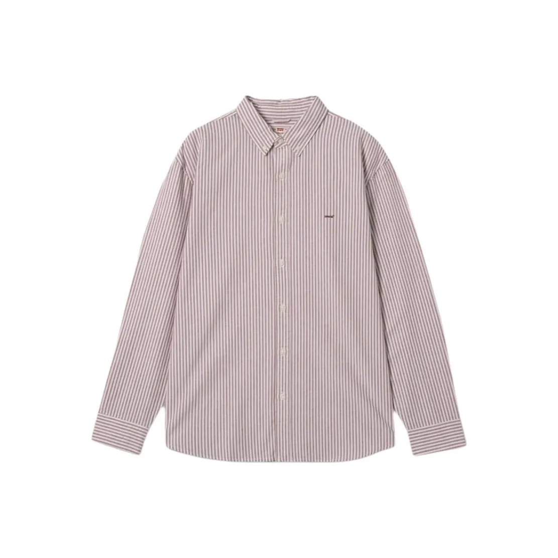 Levis Фиолетово-белые Полосатые Мужские Рубашки