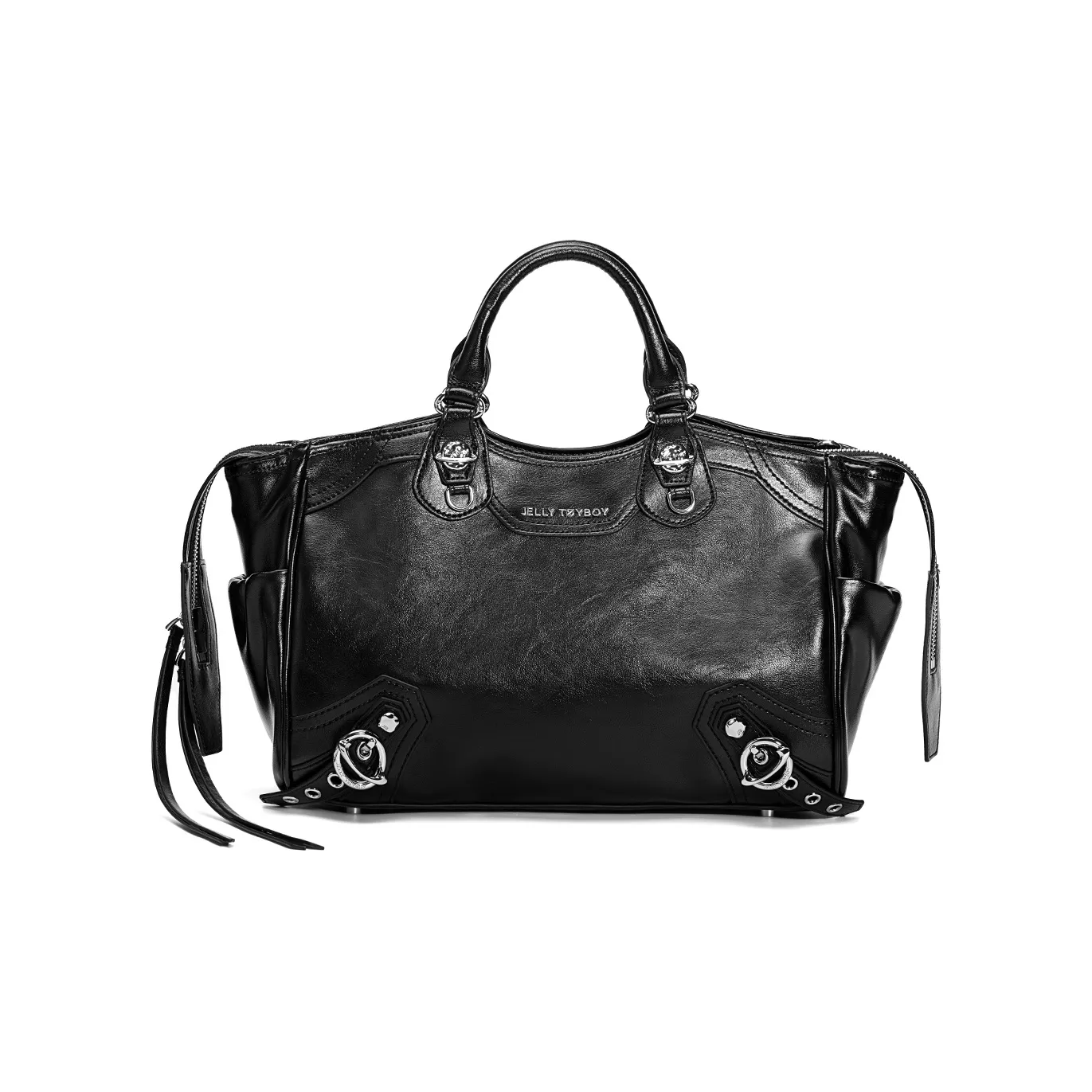 JELLYTOYBOY Синтетическая кожа Планета Тоут Сумка Обычный Женские Черный