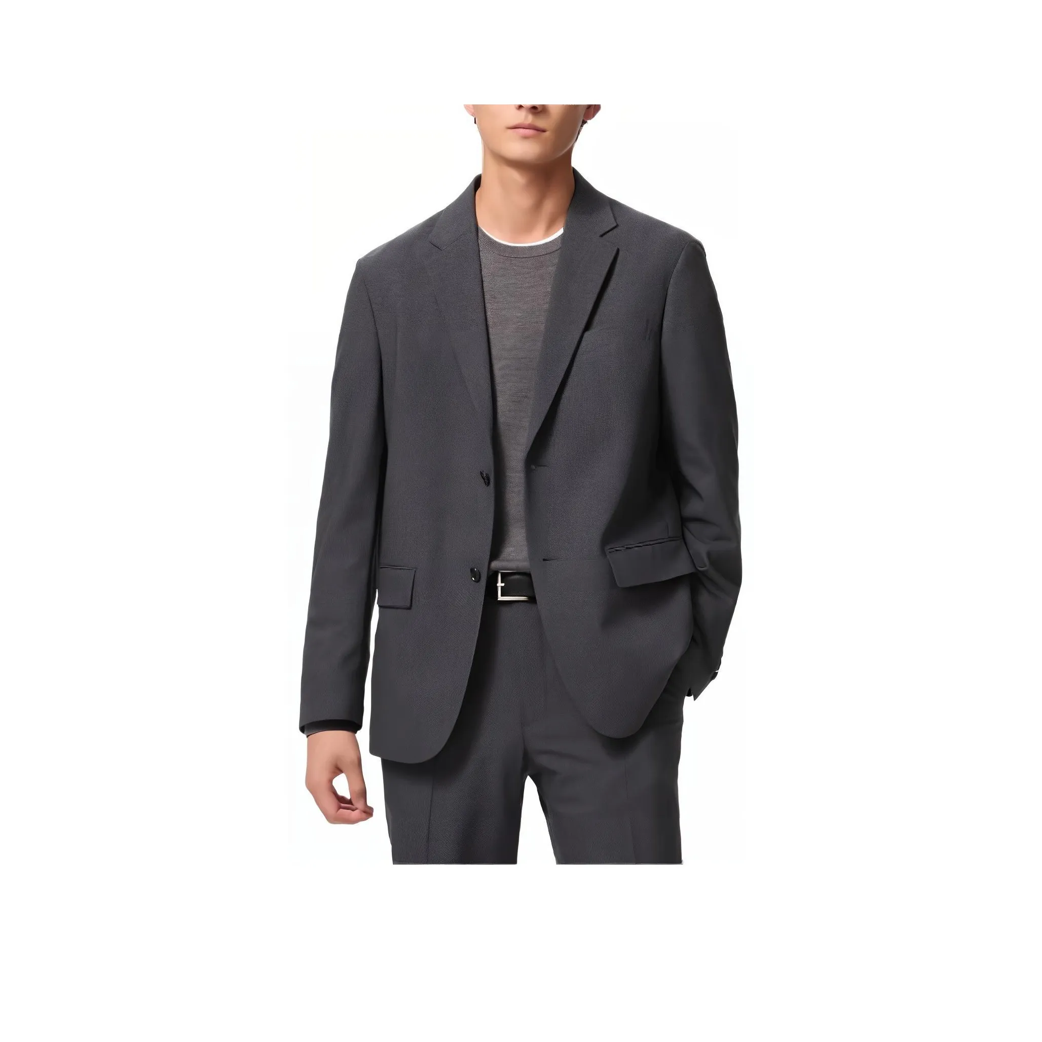 UNIQLO Бизнес-костюм мужской темно-серый