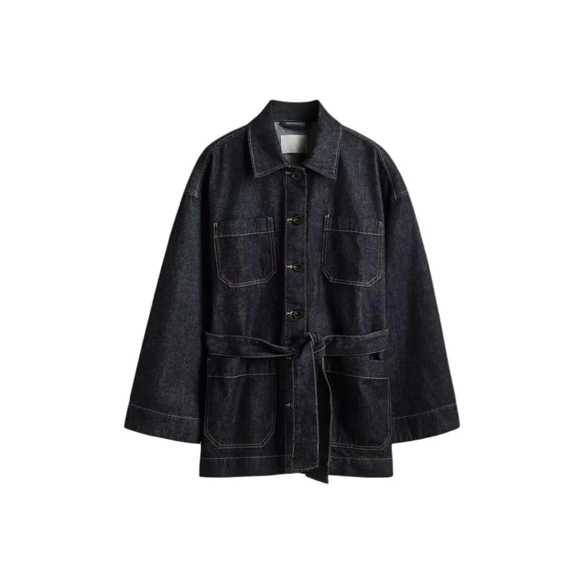 H&M Темный деним синий женский куртка