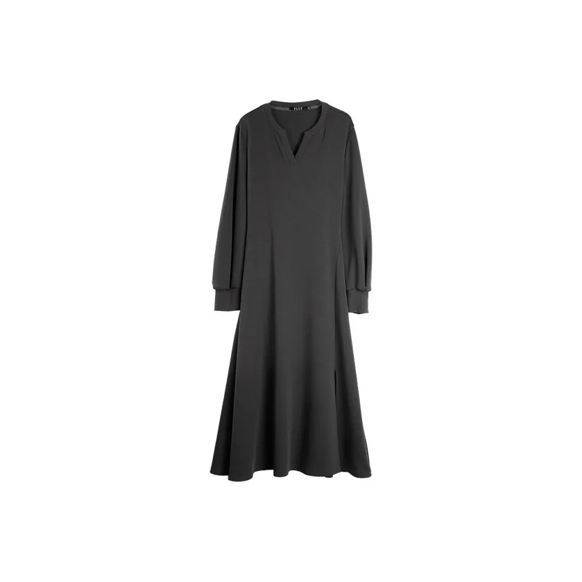 ELLE Длинное платье с длинными рукавами женское