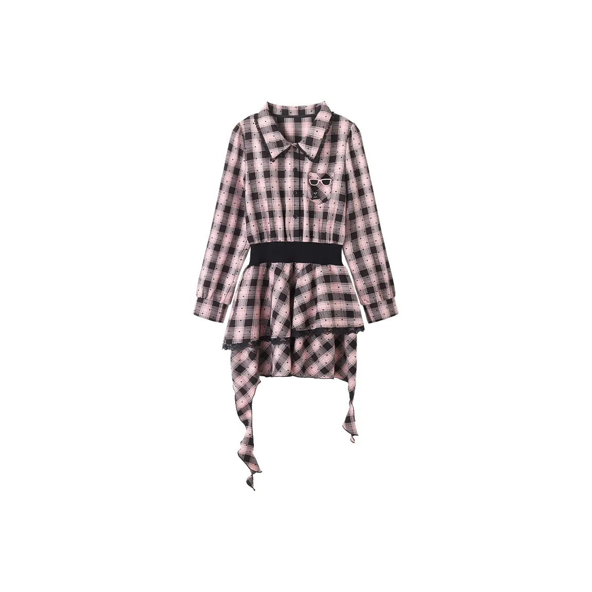 FABRIC PIG Осенний Длинный Длинный Рукав Платье Женское