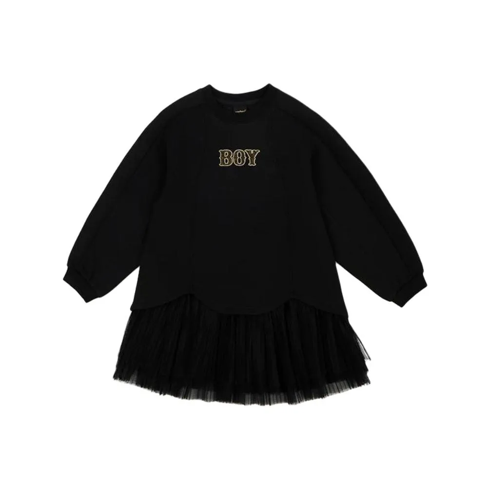 BOY JUNIOR Черный Унисекс Платья