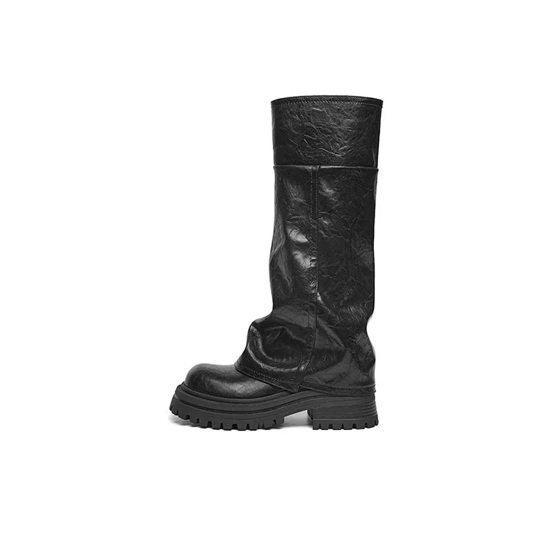 RED DRAGONFLY Женские сапоги до колена каблук 4,5 см