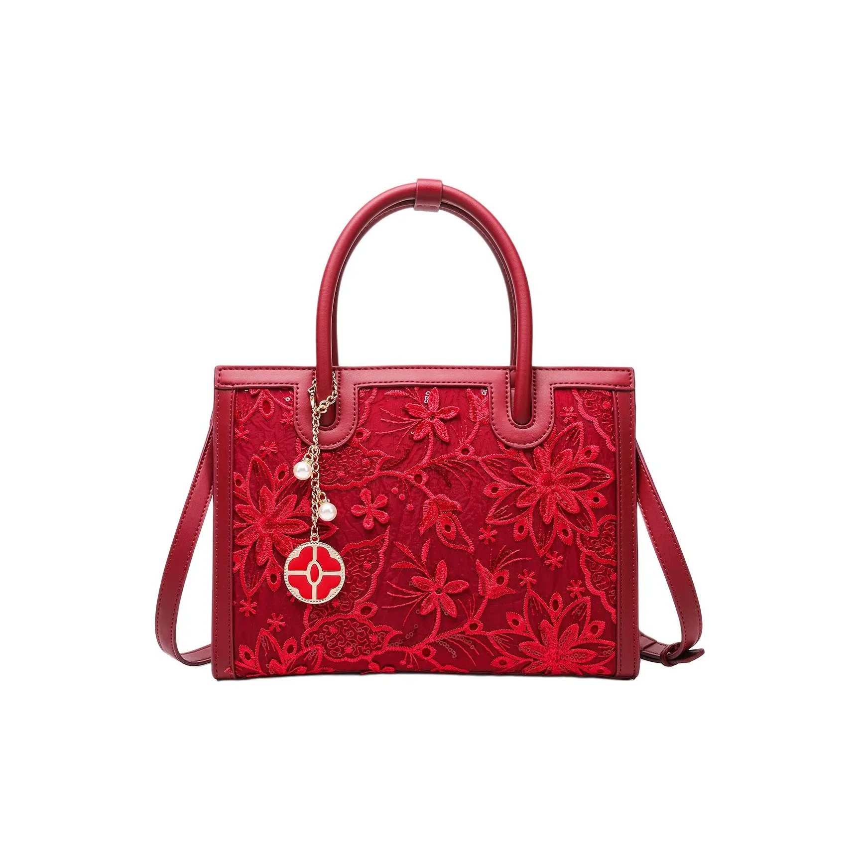 PAYOT Сумка через плечо из синтетической кожи, сумка-тоут, обычная, женская, рубиново-красная