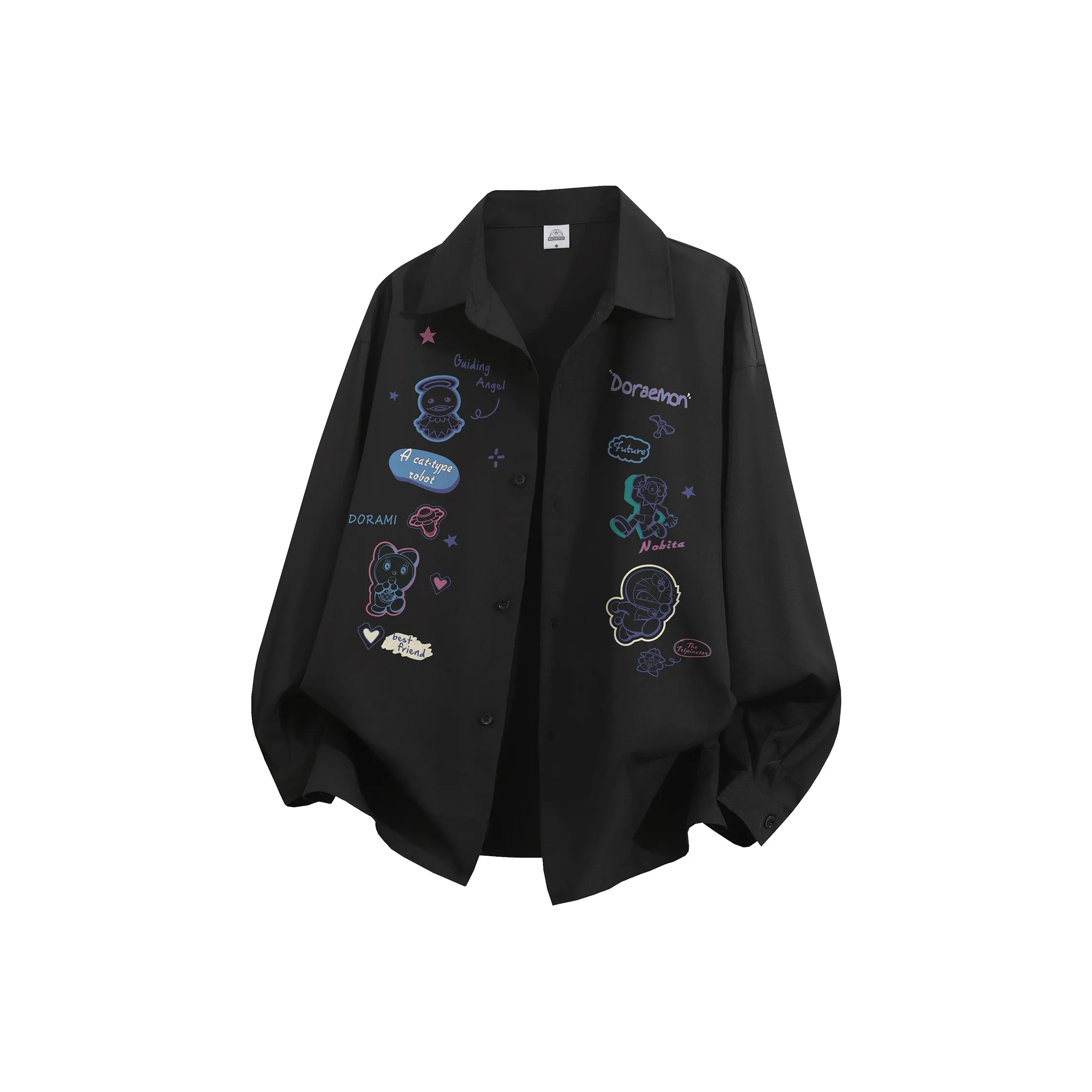 DoraemonA Длинный рукав рубашка унисекс