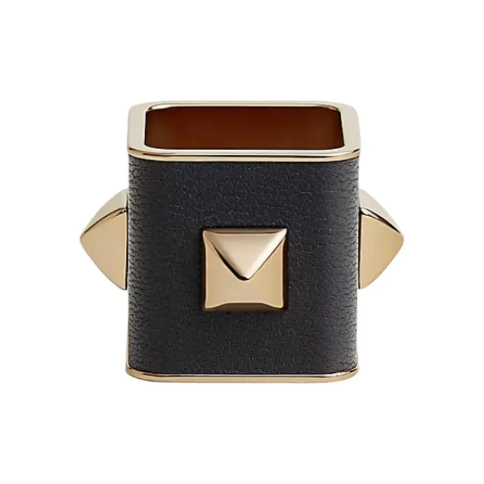 HERMES Овечья кожа Аксессуары Женские Базальт Серый Медный Mimic