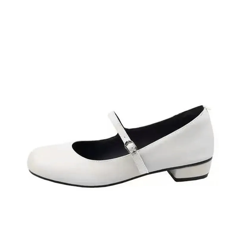 Komanic Грубый каблук Туфли Мэри Джейн Женские