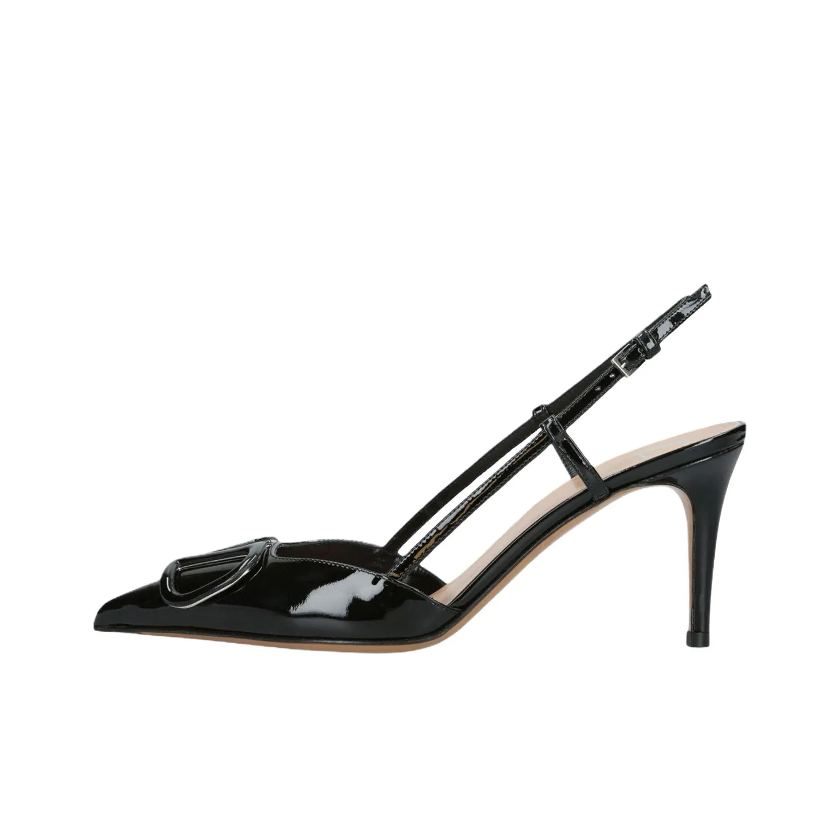 Valentino VLogo Signature Pointed Toe Slingback Pumps