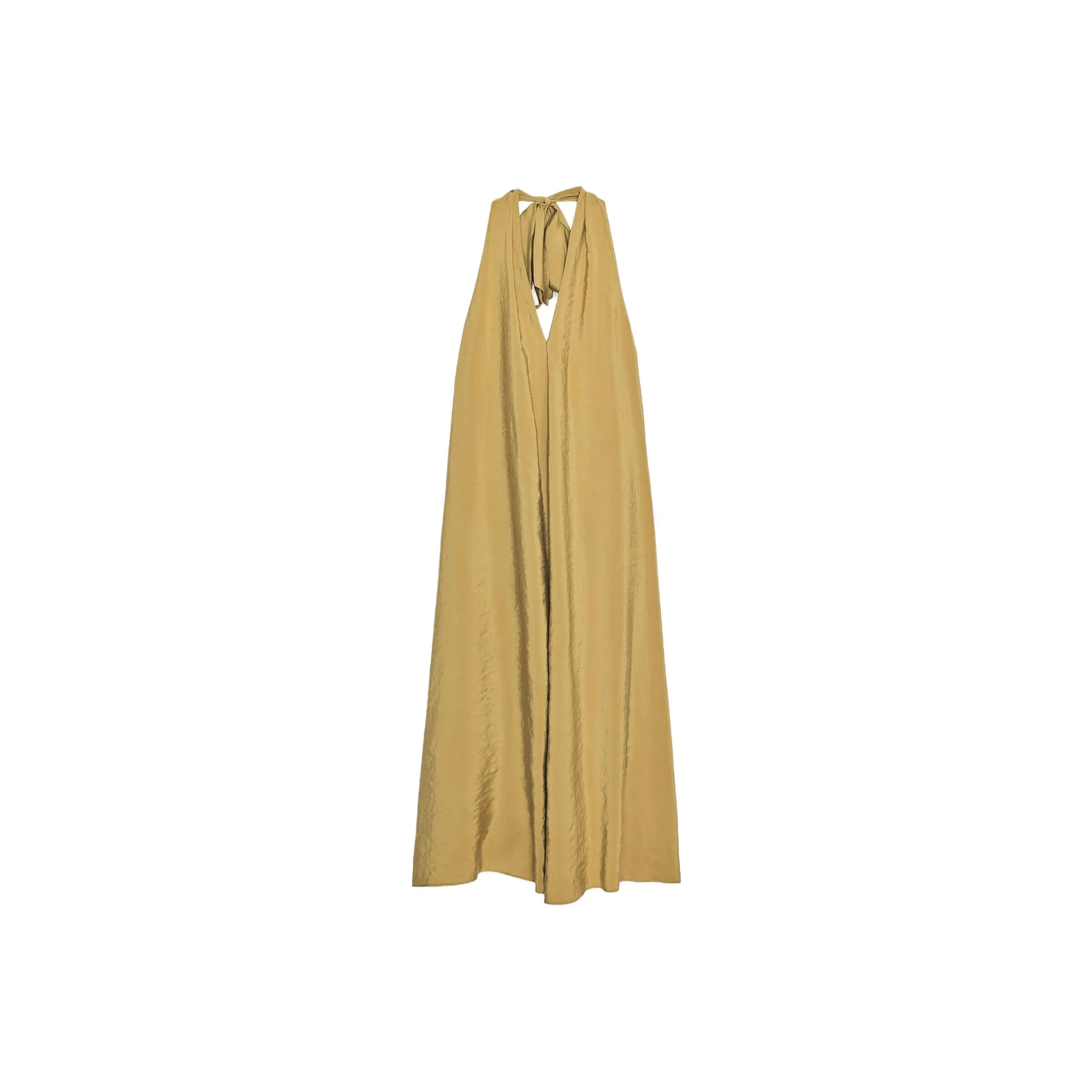 ZARA Оливково-зеленый Женские Слип-платья