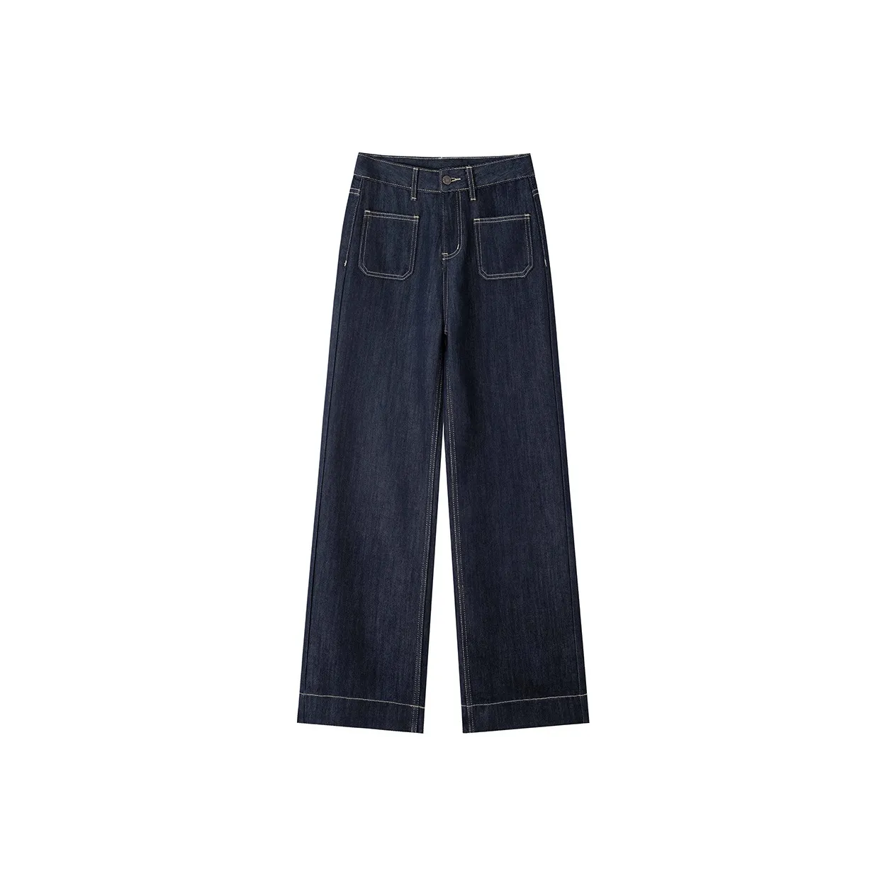 Devanro Anti Fade Оригинальный Синий Женские Джинсы