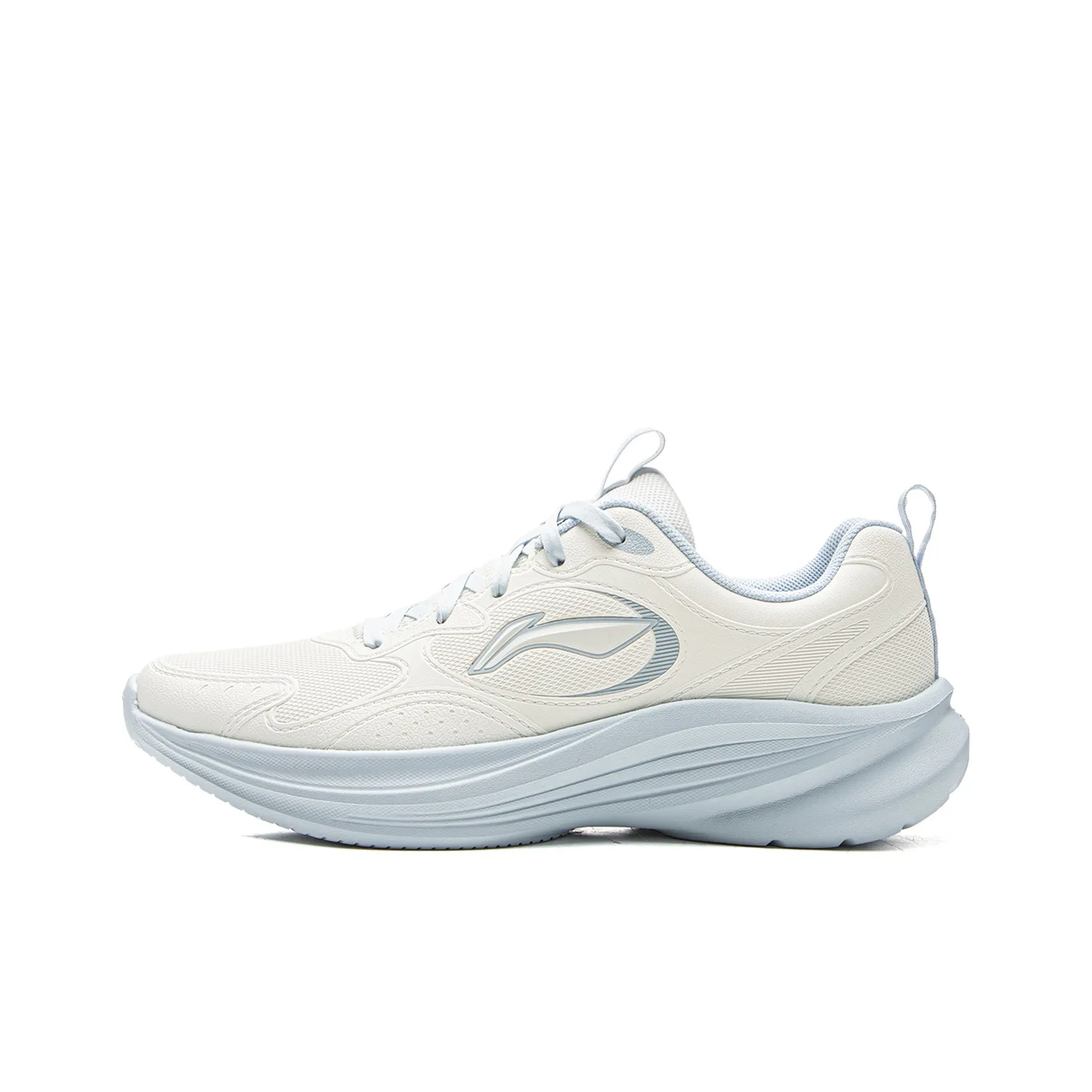 LINING Light Breeze V2 Амортизация Rebound Дышащий Низкий Топ Повседневные Беговые кроссовки Женские Айвори Фрозен Синий