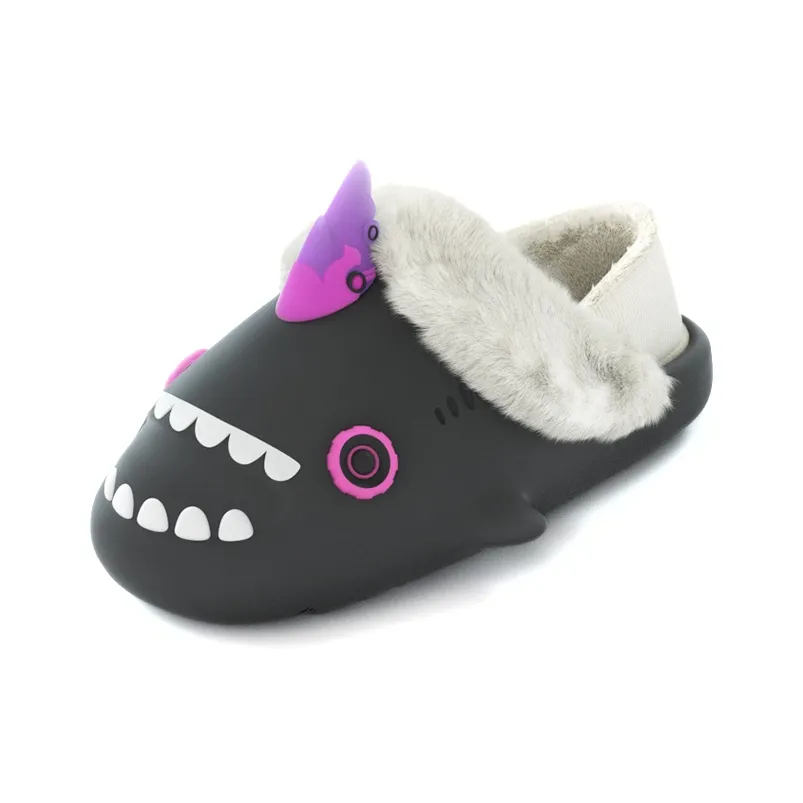 HelloSlippers Shark Winter Sharkicks Winter Cyberpunk Домашние тапочки с каблуком унисекс