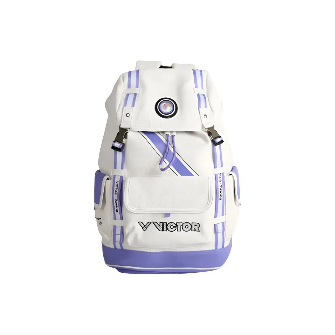 Victor ПУ (полиуретан) Рюкзак Унисекс Pearl White Peony Purple