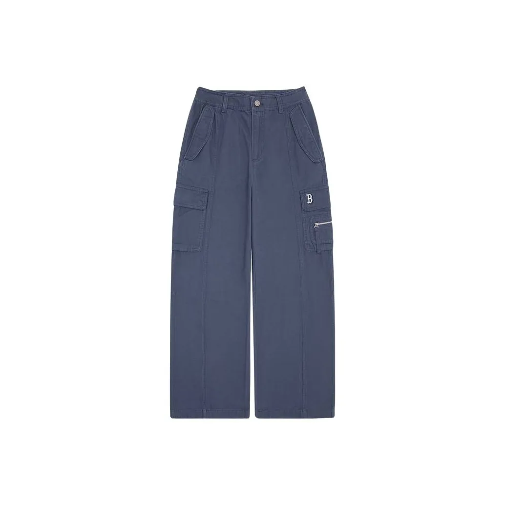 MLB Boston Red Sox Basic Collection 25FW Карго Брюки Женские Светлый Джинсовый