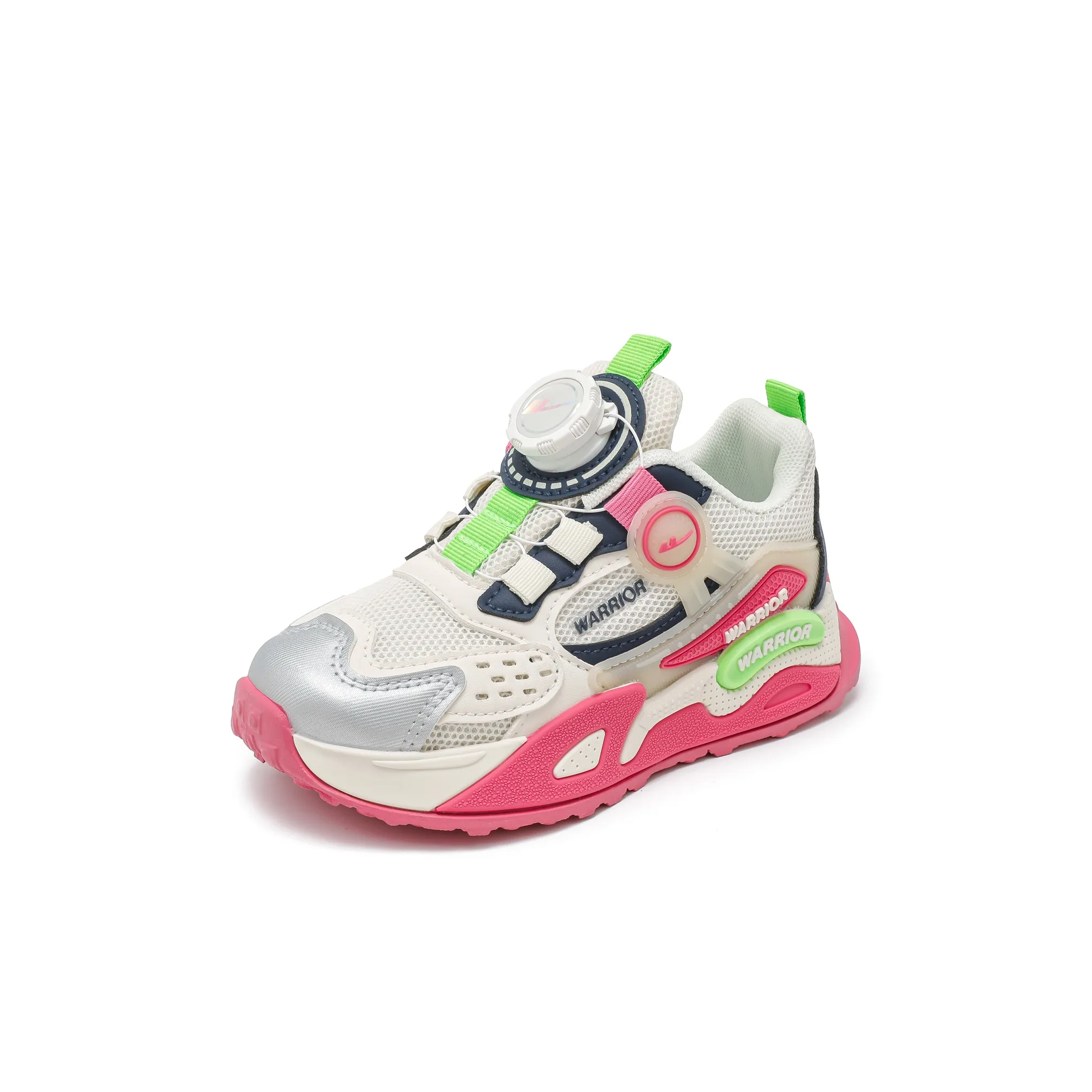 Warrior Толстая подошва амортизация износостойкий низкий топ беговые кроссовки детские