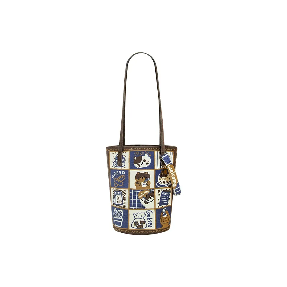 SHIJIA 320G Замша Техническая ткань Сумка через плечо Стандартная Женская Кошка Кафе