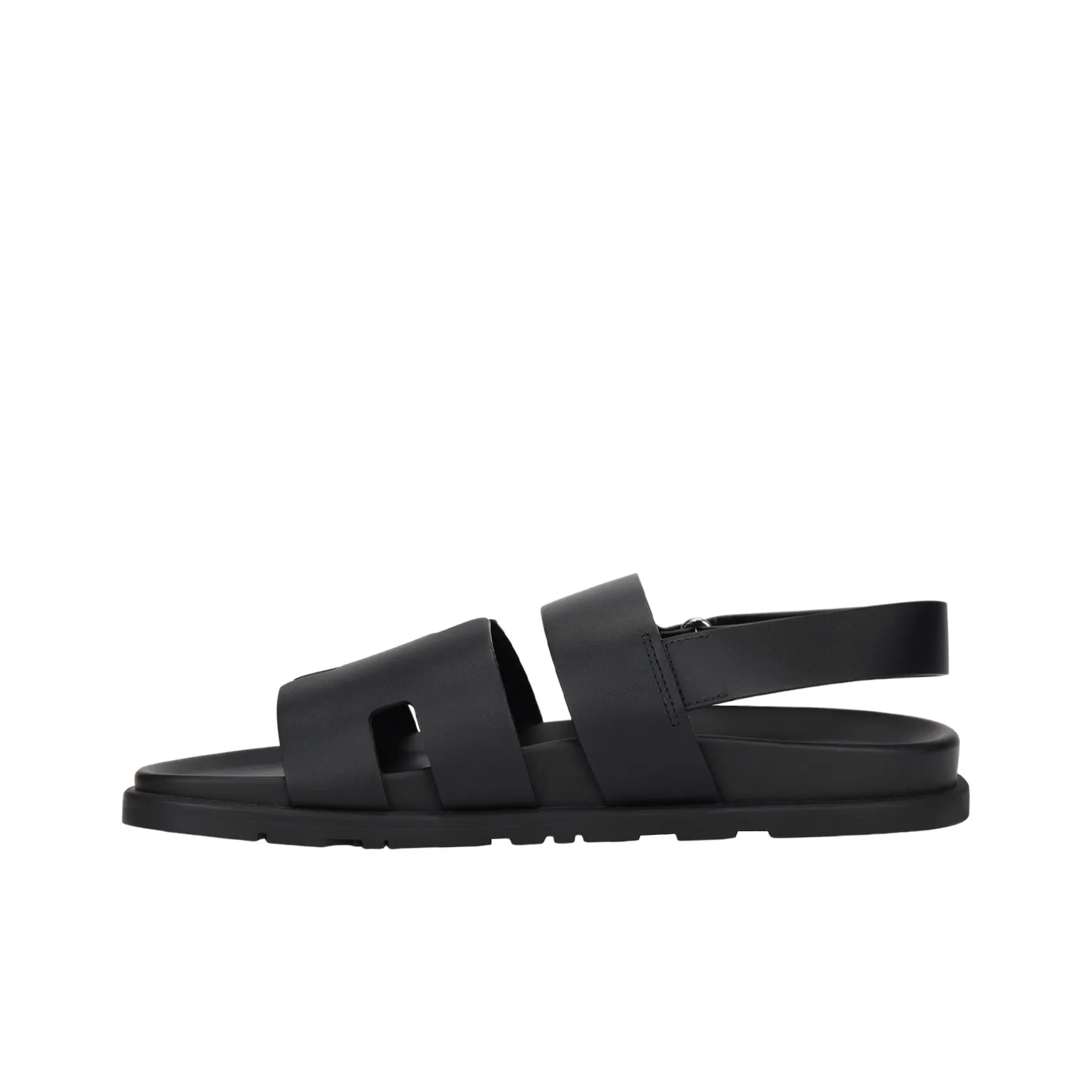 HERMES Genius Beach Sandals Men's Black