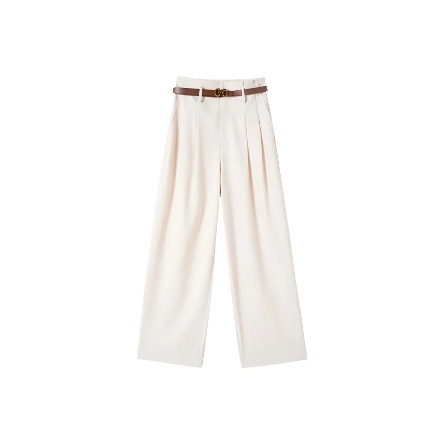 XIANGYING Цапельно-белый Женские Повседневные Брюки