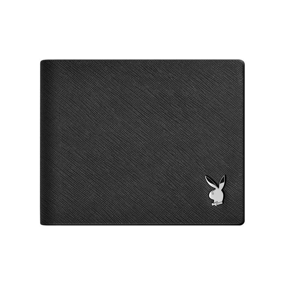 PLAYBOY Collaboration Спилок Коровьей Кожи Кошелек Мужской Черный Синий