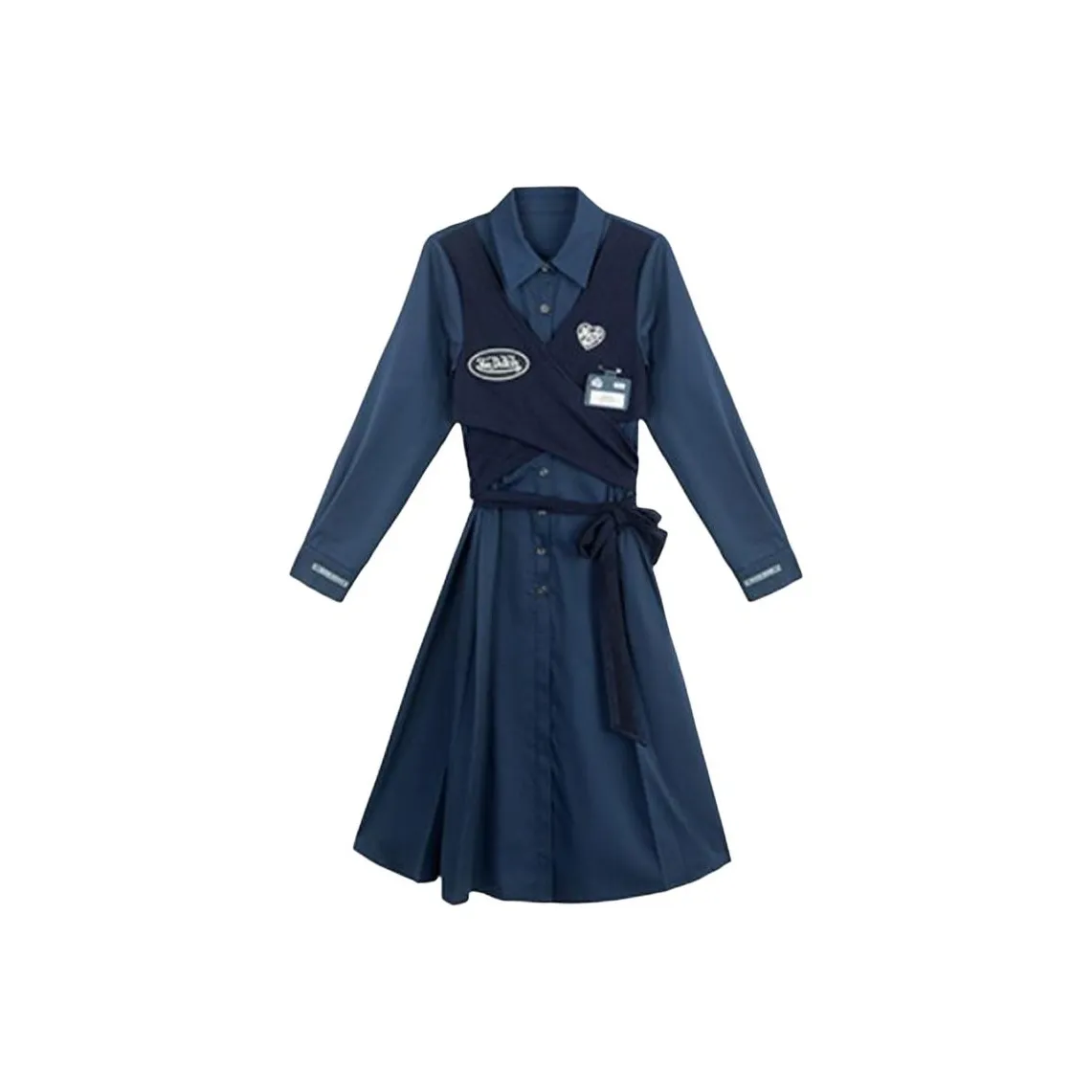 CHARM GLOW Длинное платье с длинными рукавами женское