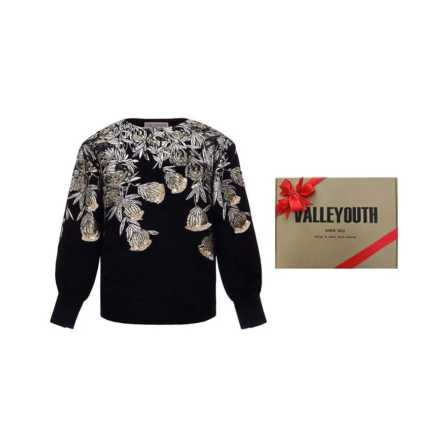 VALLEYOUTH Shirt Unisex Black Gold