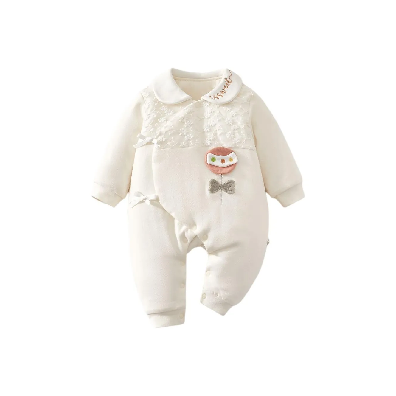 FrogPrince Бежевый Детский Комбинезон / Ползунки