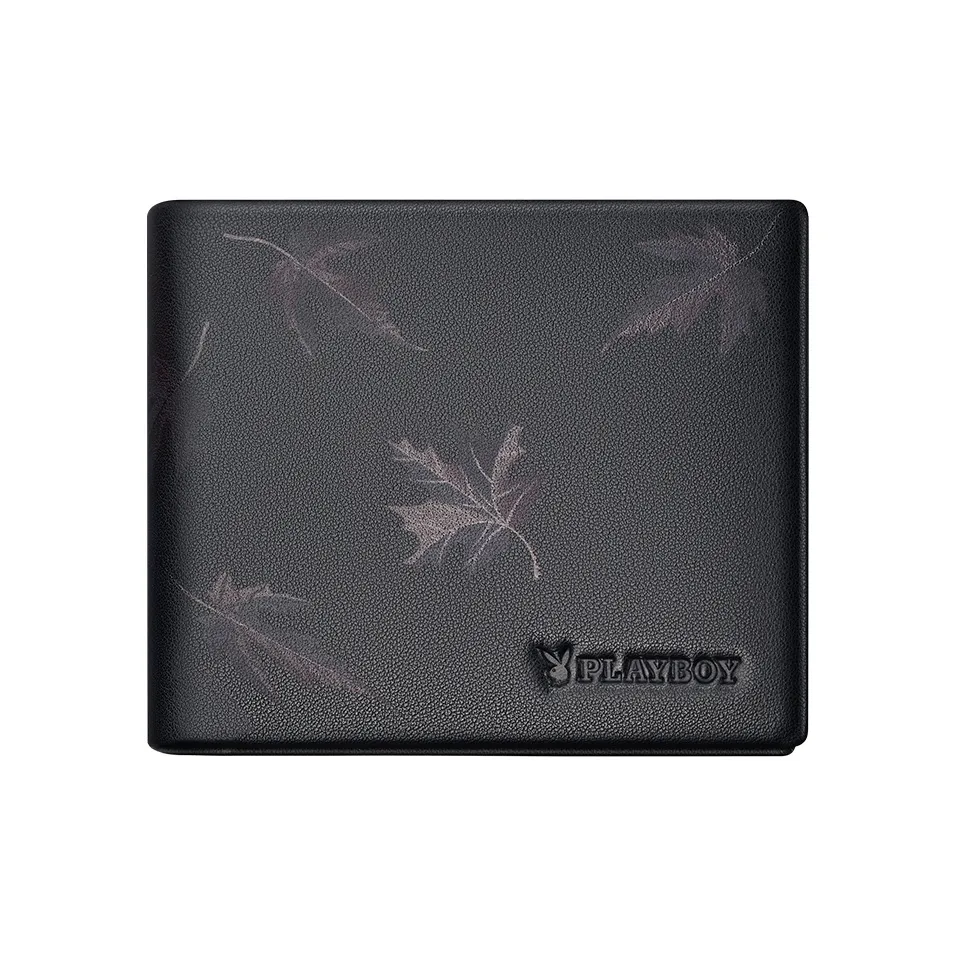 PLAYBOY Collaboration Кошелек из коровьей кожи Мужской Черный