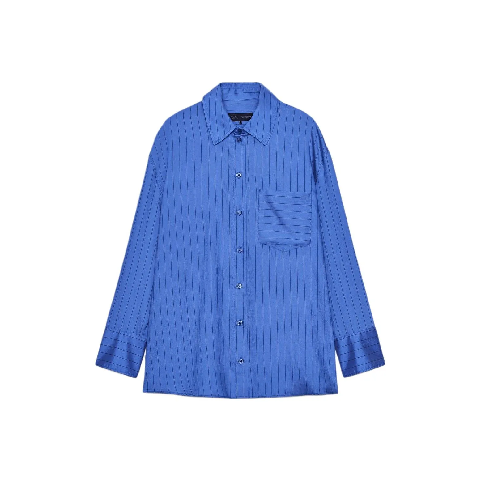 ZARA ZW Series Синие Женские Рубашки