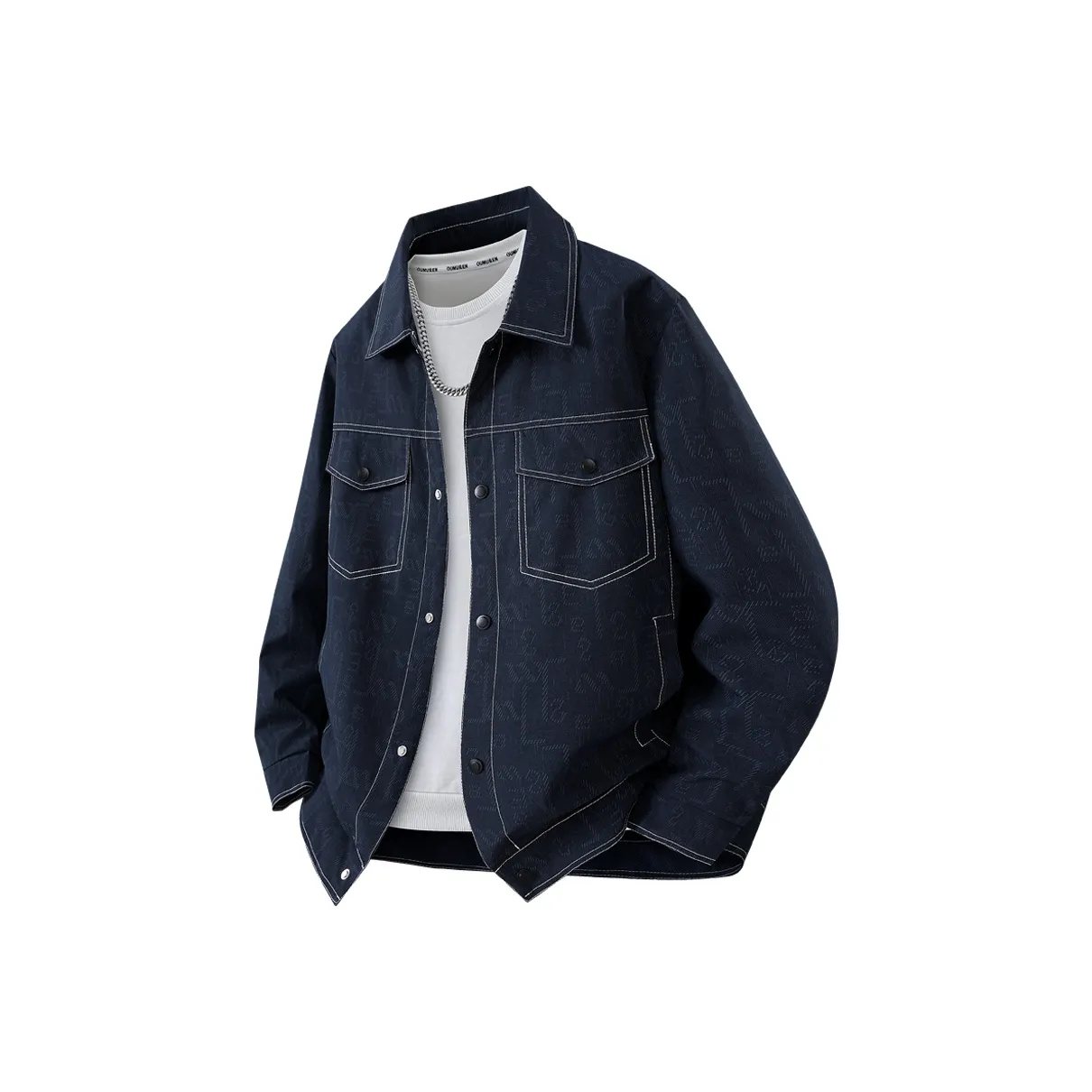 PGNC Мужской Slim Fit Отложной воротник Windproof Versatile Outerwear Jacket Men's