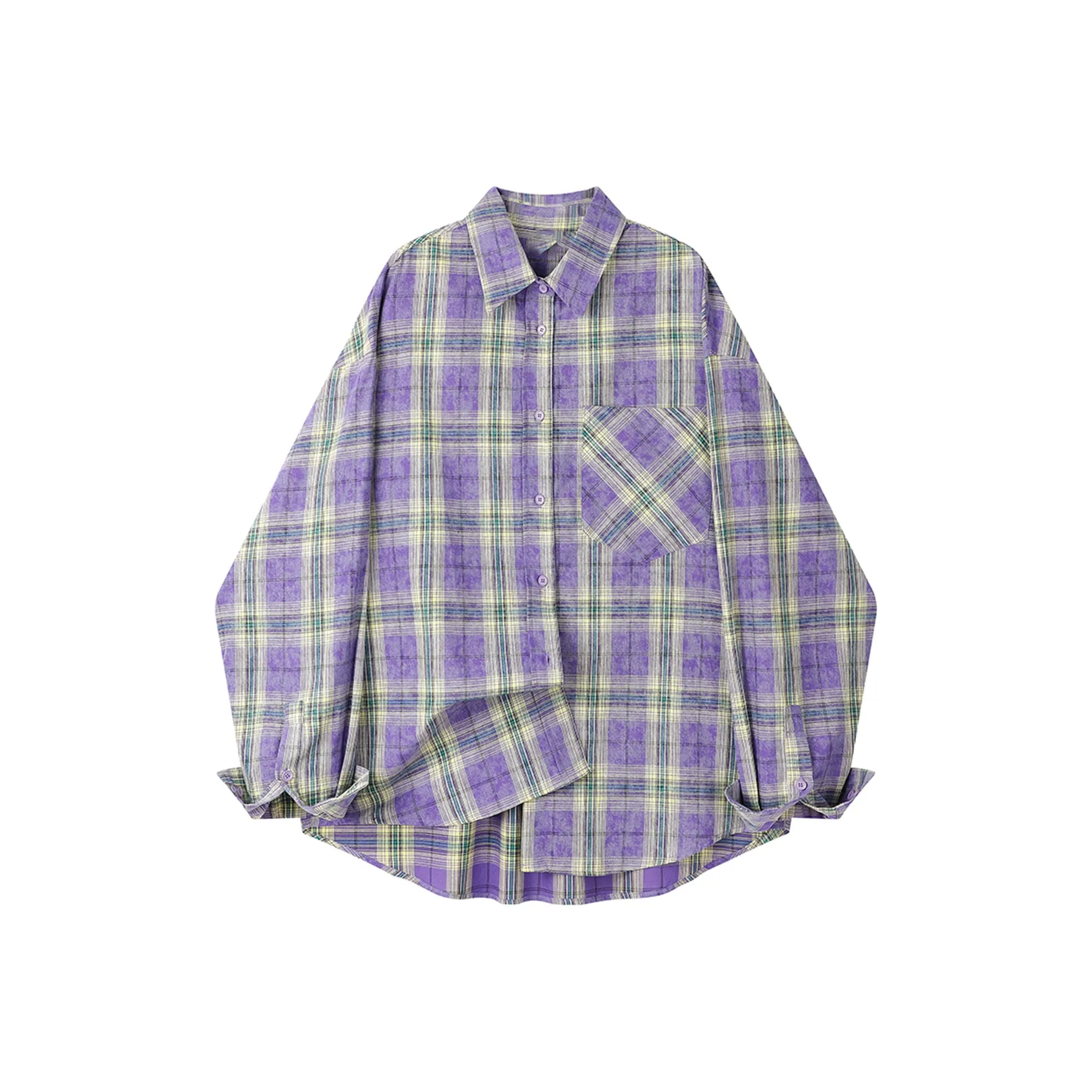 POWXV Фиолетовые Женские Рубашки