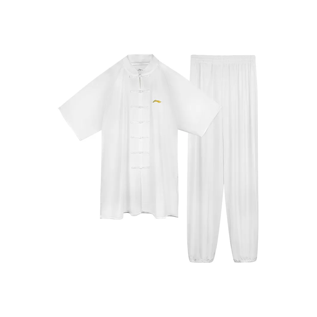 LINING Белый [UPF50+ Охлаждающий Солнцезащитный] Унисекс Костюмы для Тайцзи