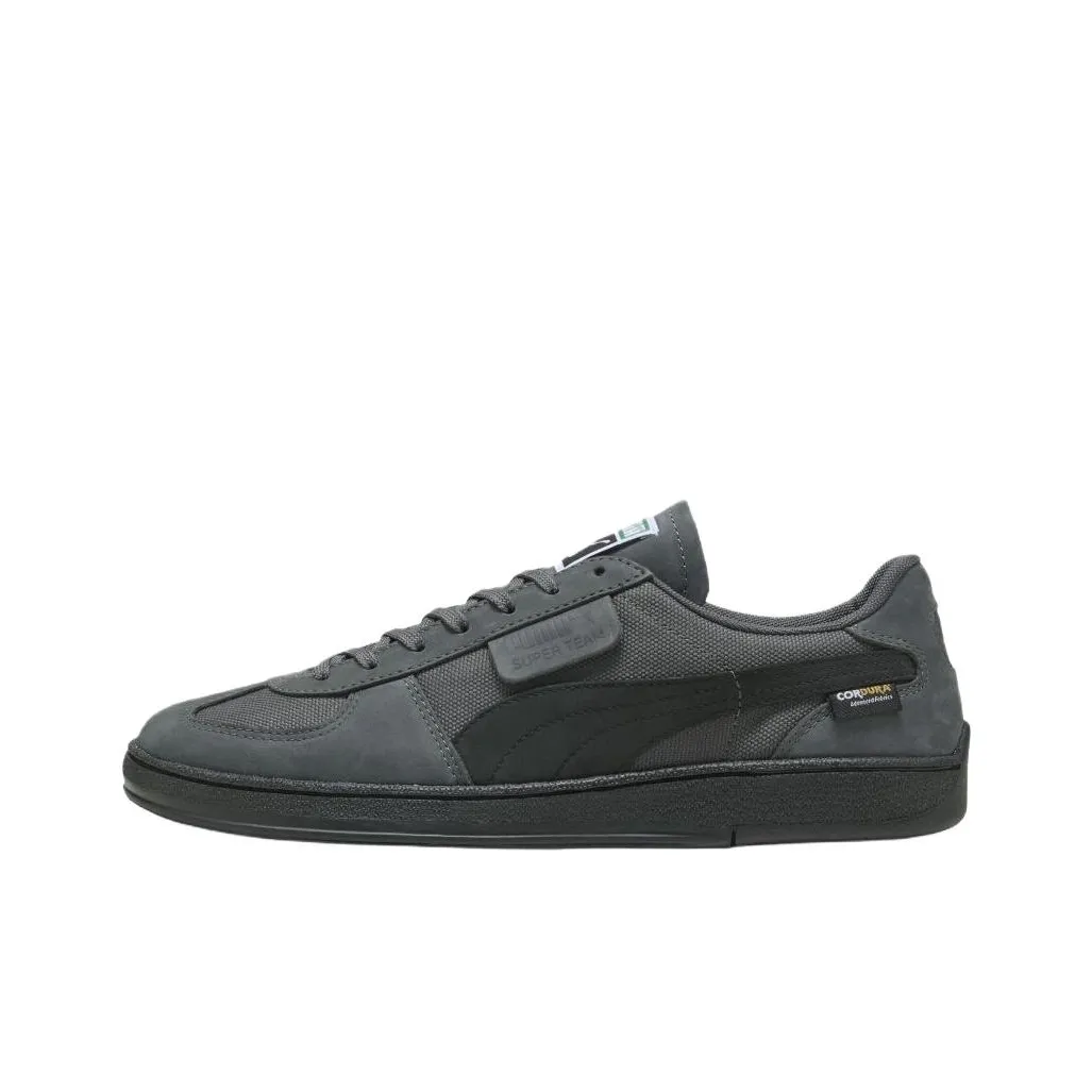 PUMA Superteam Low Топ Немецкая Армия Кроссовки Унисекс Серый Черный